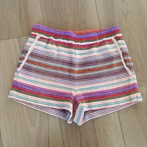 Anthropologie Corey Lynn Calter Colorful Stripe Bohemian Fringe Pocket Shorts